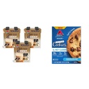 Atkins Chai Tea Latte Protein Shake com 15g de proteína, 3g de carboidratos líquidos, 1g de açúcar e Atkins Chocolate Chip Protein Cookie com 10g de proteína, 3g de carboidratos líquidos, 1g de açúcar, Keto Friendly, 4 Contagem
