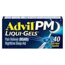 Advil PM Liqui-Gels Pain Reliever e Nighttime Sleep Aid, Pain Medicine com Ibuprofeno para alívio da dor e Difenidramina HCL para um Sleep Aid - 40 Cápsulas Enchidas Líquidas - Voltar para a faculdade