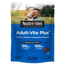 Nutri-Vet Adult-Vite Plus Cão Multivitamin Mastigação Macia, Suplemento diário do cão com vitaminas minerais e antioxidantes, Suporta a pele, imune, comum, e Gut Saúde, sabor de frango saboroso, 70 Conde