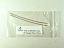 Fios Gerador Prateados Puros – 9999 Eletrodos Prateados – Fios de 10 calibre pré-corte de 6 polegadas – se encaixa LifeForce Geradores