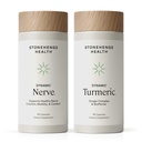 Stonehenge Health Dynamic Nerve + Dynamic Turmeric Bundle Supplements to Support Conforto, Amarroço, Dormência, Queimadura
