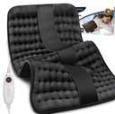 CooCoCo almofada aquecida com correia, almofada de aquecimento para o ombro do pescoço traseiro, FSA Elegível almofada de calor elétrica para Cãibras de período, Auto Off, calor úmido, 10 calor, presentes para mulheres homens, 12" x 24"