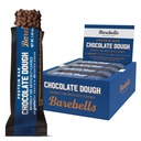 Barrinhas de proteína Bares Chocolate Dough - 12 Count, 20g Alta Protein Treats - Chocolate Nutrition Bar com 1g Total de Açúcares - Café da manhã on-the-go ou pós-treino