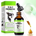 Probióticos para cães,3-em-1 probióticos do cão,Probióticos do cão para apoio digestivo, Suplementos probióticos do cão,Probióticos do pet para cães, Probióticos líquidos para cães