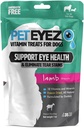 PetEyez Tear Stain Remover Vitamina Doces para Cães - Apoiar a Saúde dos Olhos & Reduzir Coceira & Triturar Stain Buildup - 100% Natural Dog Treats with Superfoods, Antioxidantes & Nutrientes - Lamb Flavor - 1 oz