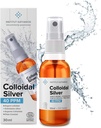 Spray de bolso de prata coloidal 40 PPM 1/3 fl oz ● Ecocert Cosmos Natural ● Concentração superior, partículas menores = melhores resultados ● Certificado por 3 laboratórios independentes