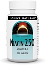 Fonte Naturals Niacin 250 Comprimido, 100 Contagem