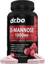 D Mannose Suplementos para Mulheres Pílulas - Natural D-Mannose 500mg Cápsulas, Cranberry DMannose Pílulas 1000mg Por Servendo - Bexiga Flush & Urinary Tract Cleanse Health Suplemento - 120 Veg Cápsulas