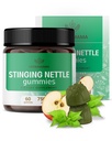 HERBAMAMA Stinging Nettle Gummies - 7500mg Stinging Nettle Root Extract for Urinary Tract Support for Women & Men - Vegan, Non-GMO Urtica Dioica Supplement - 60 Pectin-based Apple-Flavored Chews
