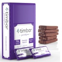 Timbar Protein Bars 12 Pack 12g Protein & 9g Fiber Plant Based- Energy & Nut Bars □ Gluten Free, Non-GMO, Dairy Free, saudável on-the-go lanche & substituição de refeições (12 pacotes, chocolate Brownie)