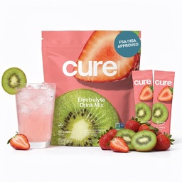 Cure Hydration - Electrolyte Drink Powder Strawberry Kiwi 14 Packets