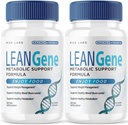 Rize labs Lean Gene Supplement, fórmula de suporte metabólico, Lean Gene para perda de peso avançada, Lean Gene Cápsulas de força máxima, LeanGenex All-Natural Pills (120 Cápsulas) (Pacote de 2)