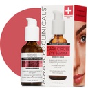 Clínica avançada Cafeína de círculo escuro sob soro ocular para rosto com Hidratante de Ácido Hialurônico + Peptídeos Ajuda a melhorar a aparência do olho Puffy e linhas finas, 1.75 Fl Oz