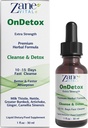 Zane OnDetox 10 – 15 dias de limpeza rápida e suporte Detox & Repair Suplemento com cardo de leite, Nettle, Burdock maior, Alcachofra & Mais Vegan