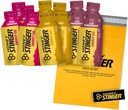 Geles de Energia Orgânica Honey Stinger – Pacote Variety com Sticker - 12 Count – 4 de cada sabor – Fonte de Energia para Qualquer Atividade – Romã Acai, Smoothie de Ouro e Fruta