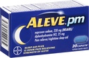 Aleve PM Caplets, Naproxeno Sódio 220 mg (NSAID)/difenidramina HCl 25 mg, Relíver da Dor/Ajuda ao Sono Noturno, Formando Não Hábito, 20 Contagem