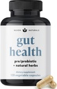 Tudo-em-um Gut Saúde w/Probióticos, Prebióticos, Plantas Suportadoras de Digestão, e Adaptogens - Leaky Gut fórmula de reparação para apoiar o revestimento de gut, ajuda na digestão e promover boas bactérias