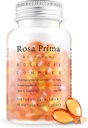 Unichi Rose Oil Vitamina E Suplemento para a Saúde da Pele e Regeneração, Gestão de Mood Ciclo Menstrual, Respiração Refresca, 90 Softgels