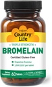 Vida no País - Bromelaína Natural, 500 mg, 60 comprimidos