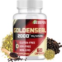 BEBEFEN Goldenseal Raízes Cápsulas 2000mg □ Suplemento tradicional de ervas □ Extrato concentrado □ Vegetariano, não-GMO