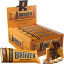 Bar Braven Barras de Energia de Chocolate Caramel Nut (1.59 oz, pacote de 20) – Mastigação de energia com 5g de proteína – Lanches de energia on-the-go para corrida, caminhada e esportes - Lanches sem glúten para energia sustentada