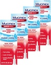Mucinex Nasal Descongestionant Spray, Sinus-Max Nasal Severe Congestion Relief Clear & Cool Nasal Spray, Dura 12 horas, Atuação rápida, Refrigeração sabor mentol, Embalagem de maio Vary, 0,75 Fl Oz (Pacote de 4)