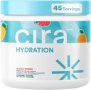 Cira Hydration Powder (45 Servings) - Mistura de bebida eletrolítica com sal de Himalaia para alívio de desidratação e recuperação - Fruit Punch