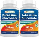 Melhor Gluconato de Potássio 595 mg 250 Comprimidos (250 Count of 2))