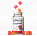 Gummies Multi-Vitamin Kids do Dr. Talbot - Vitamina A, C, B-12, Imunidade de Zinco e Apoio ao Crescimento para Crianças - 60 chicletes - 2+ Anos - Morango, Cereja, e sabores laranja