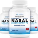 Puregen Labs Nasal Descongestionant PE 3 Pack - 300 Comprimidos Total □ Phenylephrine HCl 10 mg □ Força Máxima