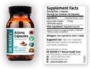Cápsulas de Arjuna de DR WAKDE (Terminalia arjuna) 60 Veg Caps □ Suplemento Ayurvedic □ Vegan 100% Herbal