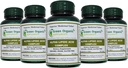 Complexo de Ácido Alfa Lipóico dos Suplementos Orgânicos Verdes, ALA, 90 VCaps Cápsulas de Ácido Lipóico Alfa (Pacote de 5)