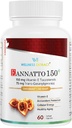 Wellness Extract Eannatto 150mg Suplemento de Vitamina E Tocotrienols com GG - saudável envelhecimento 60 softgels.