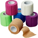 Bandagens Coesivas Auto-Aderentes MEDca 2 polegadas X 5 jardas 6 contagem, (cor arco)