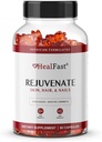 Rejuvenescimento rápido Vitamina e Suplemento de Gummy Mineral - gomas de colágeno + vitaminas, biotina e zinco - Anti envelhecimento beleza & suplemento de pele clinicamente-tudiado & médico formulado - 60 contagem