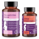 Conjunto de equilíbrio hormonal feminino da rosa íntima – Myo-Inositol & D-Chiro Inositol + Vitex Chasteberry – Saúde reprodutiva e suplementos de suporte menstrual