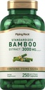 Piping Rock Bamboo Extract Cápsulas □ 3000mg □ 250 Contagem □ Suplemento de ervas □ Sílica 210mg □ Não-GMO, Sem glúten