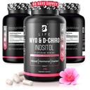 Myo-Inositol & D-Chiro Inositol 40:1 para as mulheres I Suplemento Inositol para as mulheres I Saldo Hormônio, Fertilidade e Ciclo I, Vitamina B8, Insulina e Flo Ovarian Support