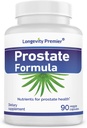 Fórmula de Prostata de Longevidade com Extrato de Palmetto de Serra Padronizada, Extra Srength para Saúde da Prostata e Prevenção da Perda de Cabelo