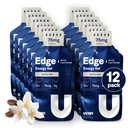 UCAN Edge Energy Gel shots, Vanilla Latte + Cafeína (12, 2 Pacotes de Onça) para correr, Treinamento, Treino, Fitness, Ciclismo, Crossfit, Livre de açúcar, Vegan, & Keto Friendly Energia