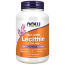 NOW Suplementos, Lecitina 1200 mg com Phosphatidyl Choline natural, 100 Softgels