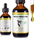Tratamento de Infecção Natural do Levedo para Cães - Suporta alívio saudável do coceira e inflamação - Tratamento de infecção do ouvido do cão e alívio da alergia - alívio do coceira para cães, tratamento do ouvido do cão para infecções-2 fl oz