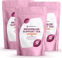 VoomVaya Economize 20% em Menopausa Suporte Chá 3-Pack Bundle - Alivio Natural Menopausa para as mulheres w / Red Clover & Black Cohosh - Night Sweats & Hot Flashes Alívio - Flavor de pêssego - 90 bolsas de chá