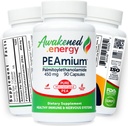 Palmitoiletanolamida 450mg Conforto Mobilidade Nervos Cognitivo & Imune Suporte - Micronizado Alta Absorção - Todos Natural Pea - EUA Made - Sem aditivos ou Excipientes – 90 Vegan Cápsulas Suplemento