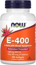 Agora Alimentos E-400 D-Alpha com tocoferóis mistos, 268 mg (400 UI), 100 Softgels