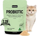 Probiótico para Gatos e Gatinhos - Gato Probiótico Pó para Prevenção de Hairball, Suporte Digestivo, Saúde Imune, Prebióticos e Alivio Diarréia - Adequado para Gatos & Gatinhos Interiores - 60 Scoops
