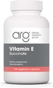 Grupo de Investigação em Alergia Suplemento Vitamina E succinato - para Homens e Mulheres, 400 UI D-Alpha-Tocoferil, Antioxidante, Cápsulas Vegetarianas - 100 Contagem