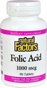 Fatores naturais Ácido Fólico 1 MG, 90 CT