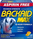 Backaid Max Caplets, 28 Contagem (Pacote de 4)