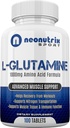 L-Glutamina 1000mg Cápsulas de Ácido Amino Pós-Ensaio de Recuperação Suplemento para Imune, Digestivo e Gut Suporte Transportador de Nitrogênio para Músculo Recuperar e Endurance para Homens e Mulheres por Neonutrix Sport